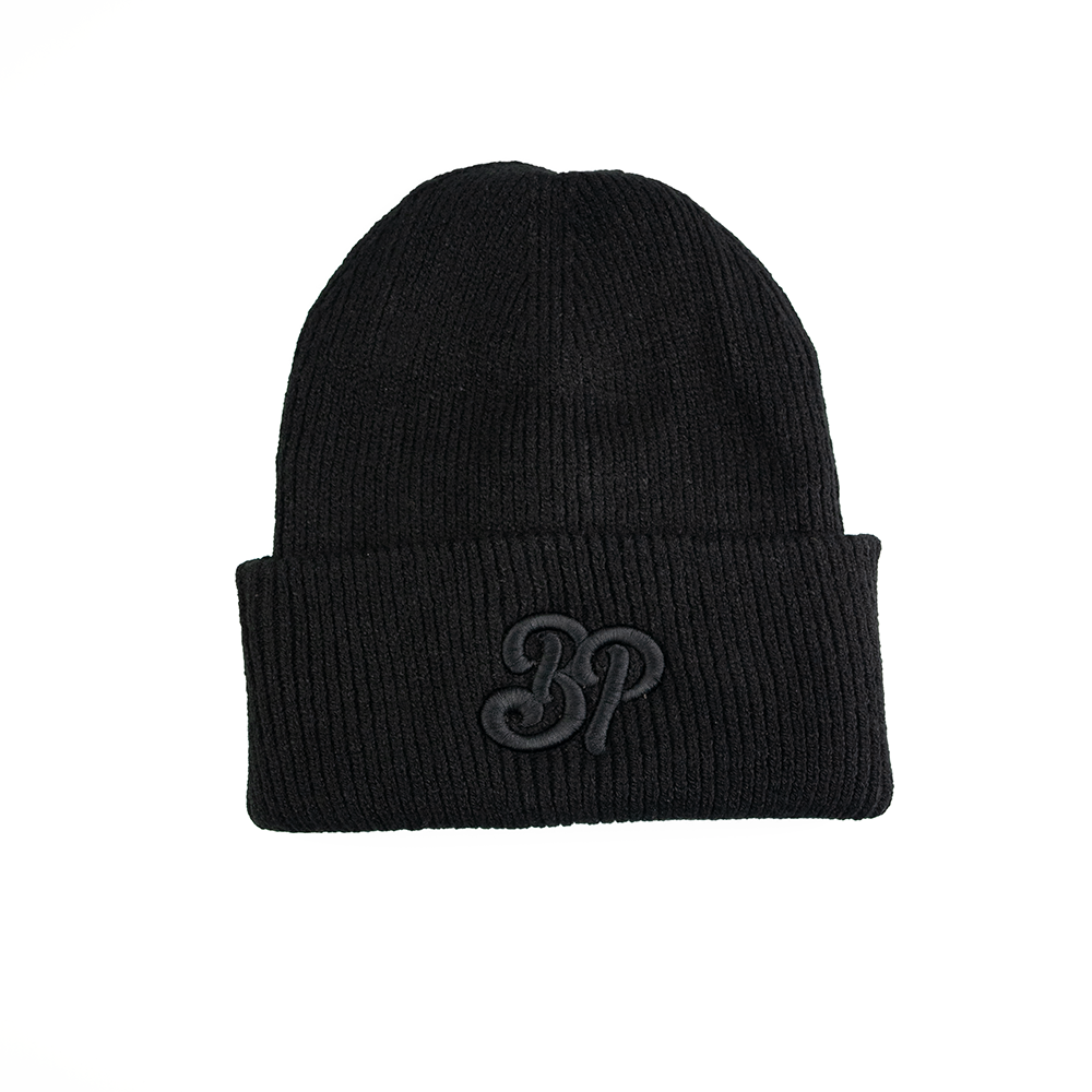 BP Clothing Black On Black Beanie Black