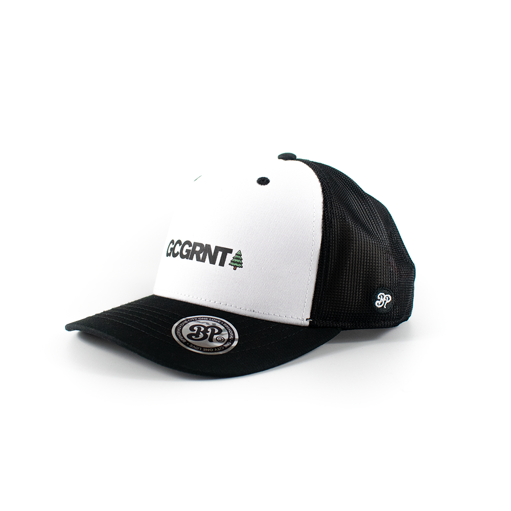 BP Clothng X Fluor GCGRNT Trucker Black-White