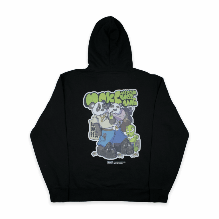 BP Clothing Make Matcha Not War Hoodie Black