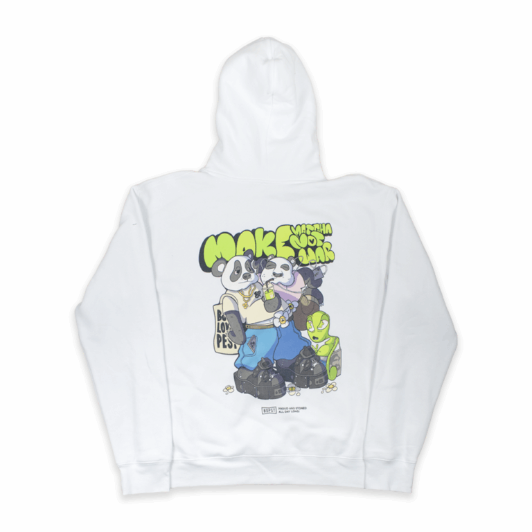 BP Clothing Make Matcha Not War Hoodie White