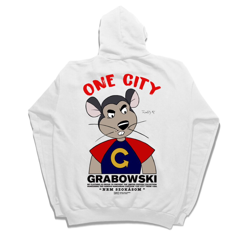BP Clothing X Macskafogó Grabowski Valentine's Day Special Hoodie White