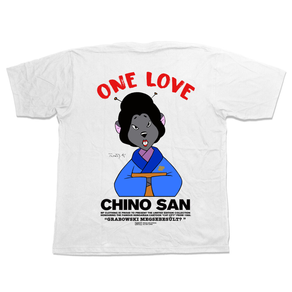 BP Clothing X Macskafogó Chino San Valentine's Day Special WMNS Tee White