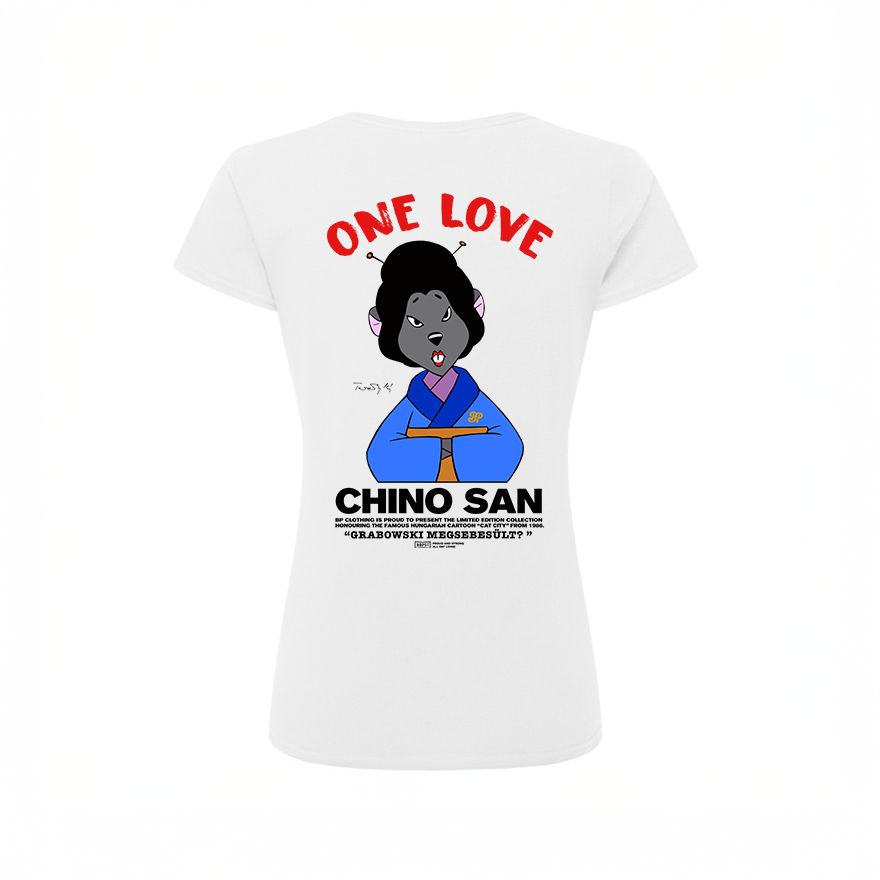 BP Clothing X Macskafogó Chino San Valentine's Day Special WMNS Tee White