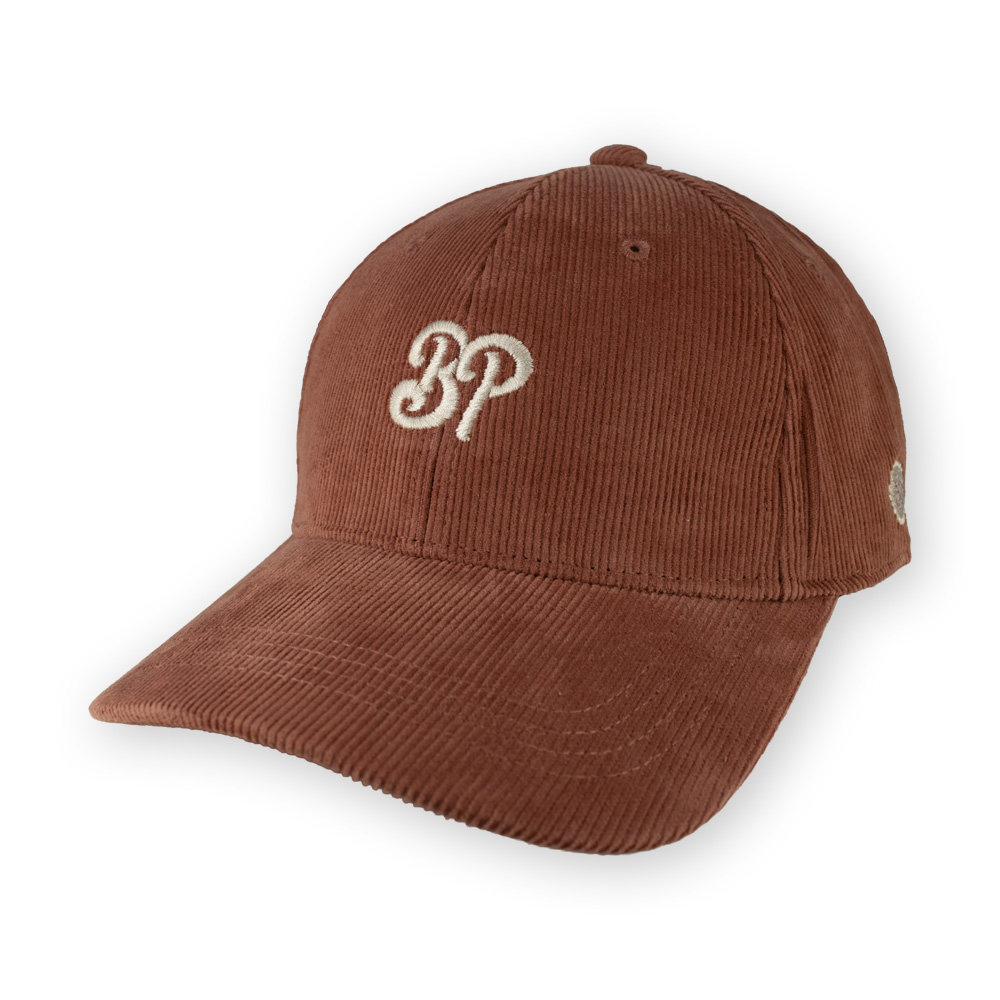 BP Clothing Classic Logo Vintage Cord Hat Brown