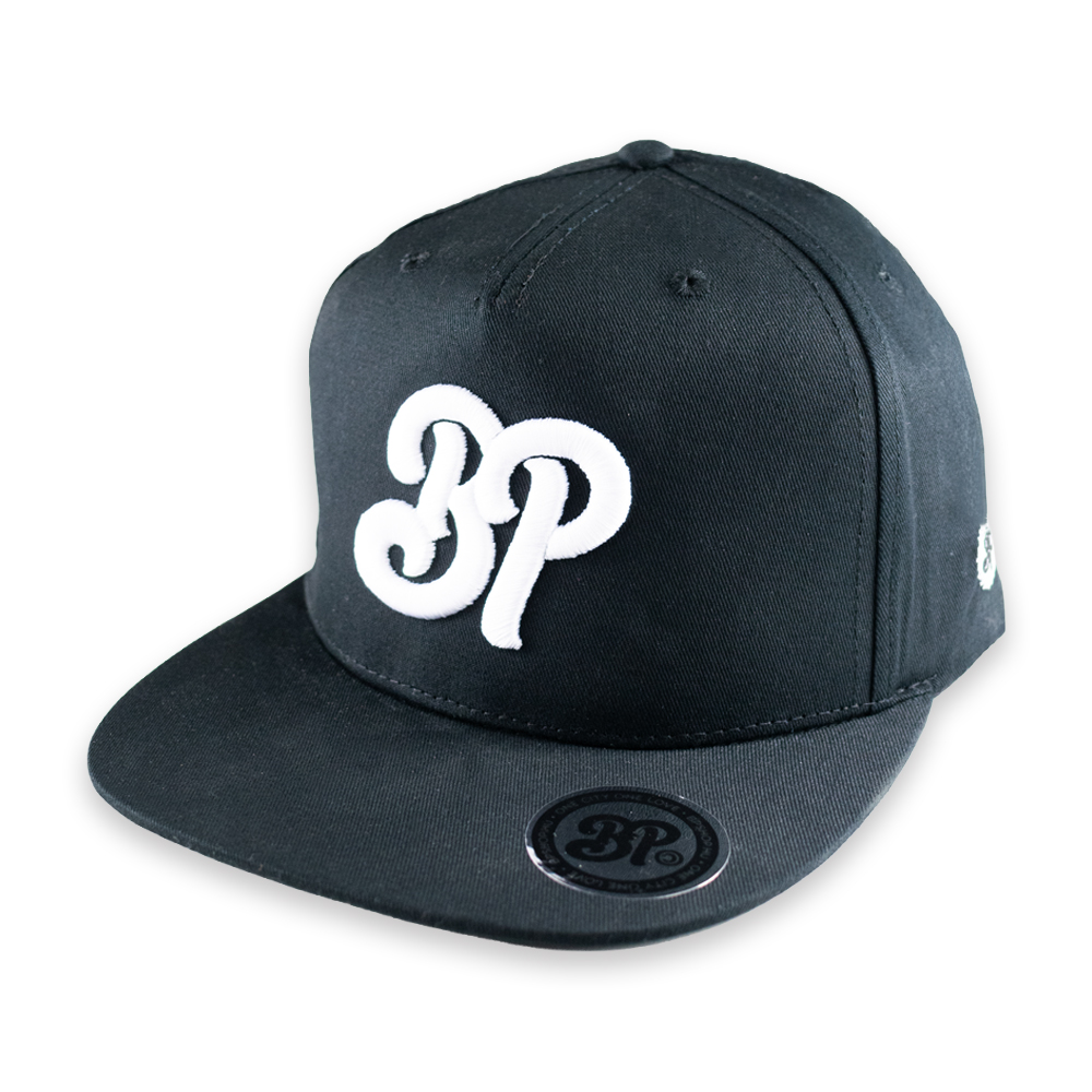 BP Clothing Classic Logo Snapback Hat Black