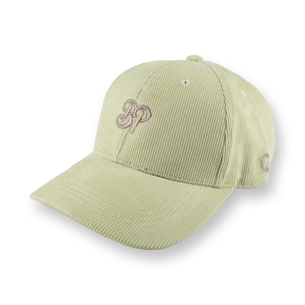 BP Clothing Classic Logo Vintage Cord Hat Beige