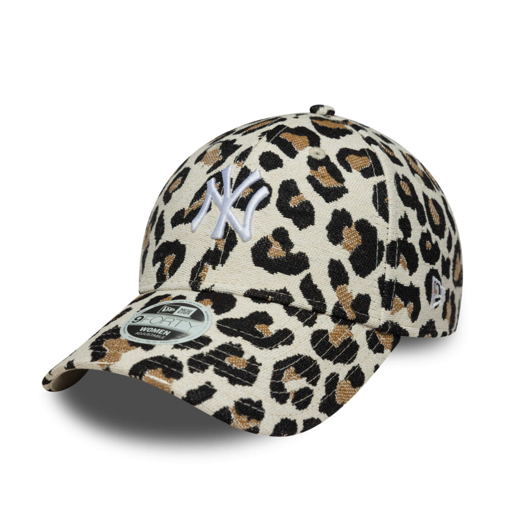 New Era 9forty MLB WMNS New York Yankees Leopard Beige Sapka