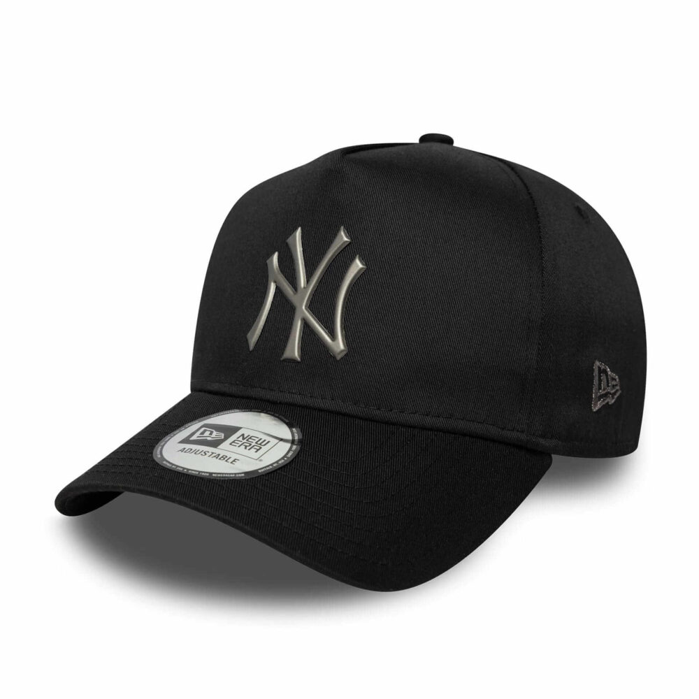 New Era 9forty MLB NY Yankees Metallic Black E-Frame Sapka