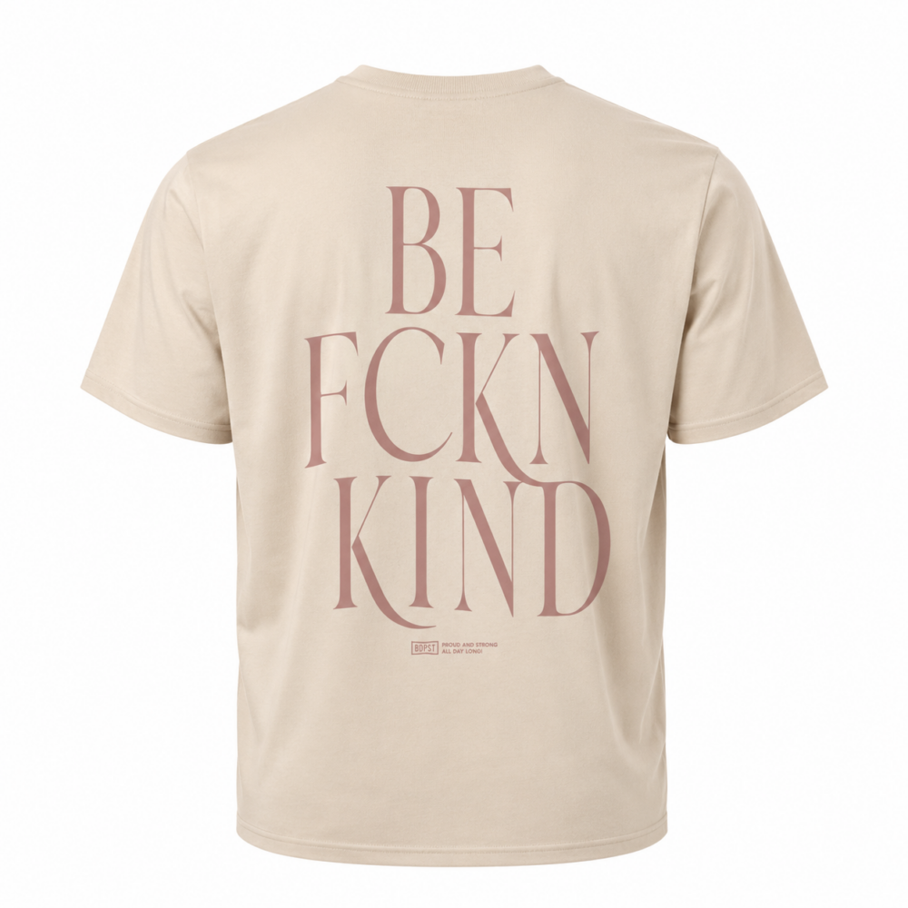 BP Clothing Buda Lovin Pest+Be Fuckin Kind Tee Tan