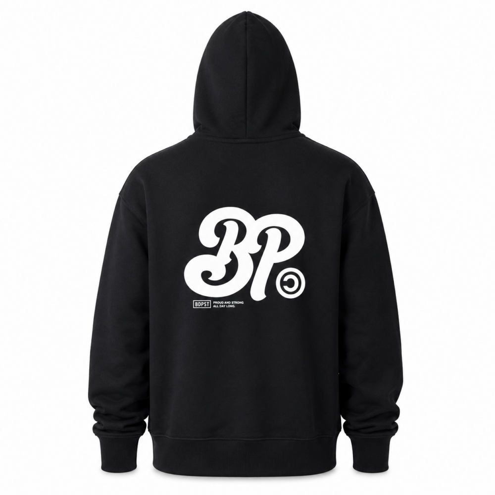 BP Clothing Classic Back Logo Hoodie Black