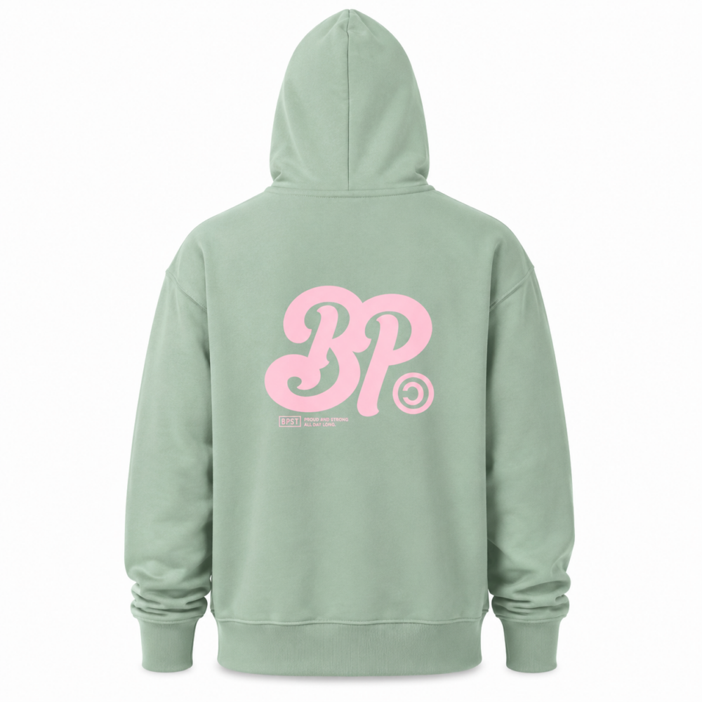 BP Clothing Classic Back Logo Hoodie Eucalyptus