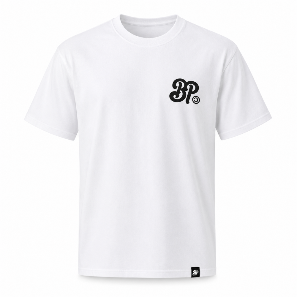 BP Clothing Classic Back Logo Tee White - BP Shop