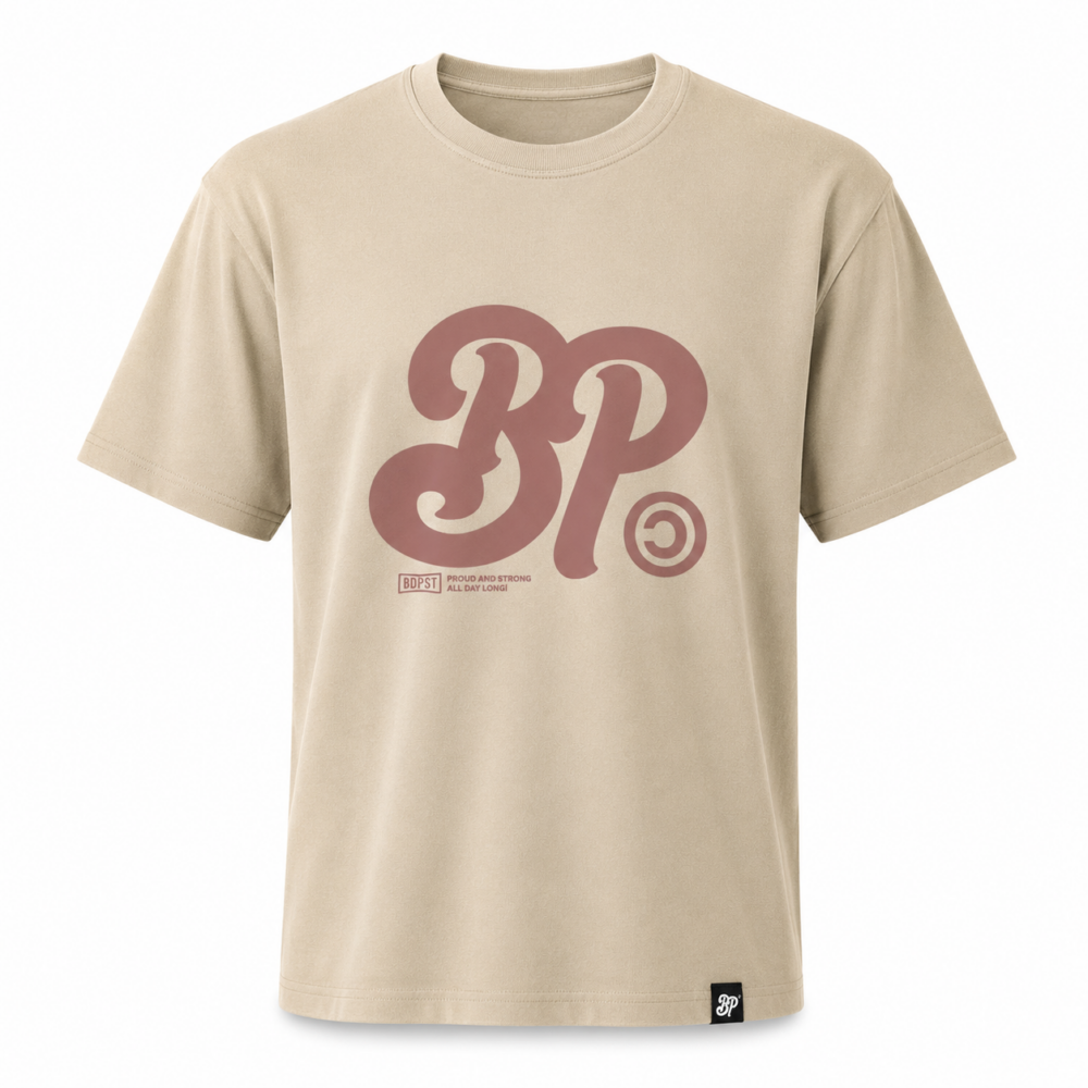 BP Clothing Classic Front Logo Tee Tan