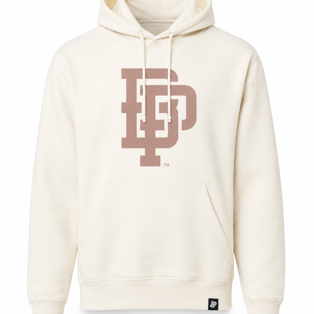BP Clothing Collage Logo Hoodie Natural