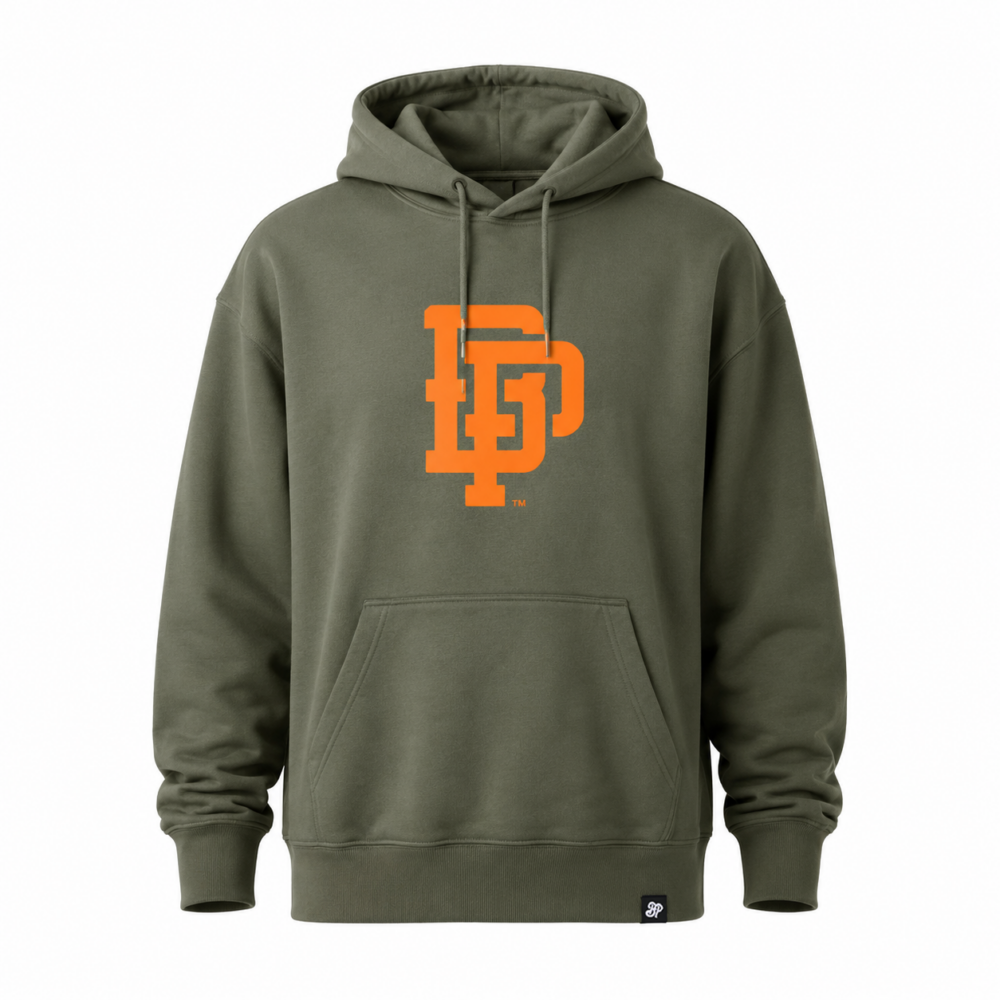 BP Clothing Collage Logo Hoodie Olive
