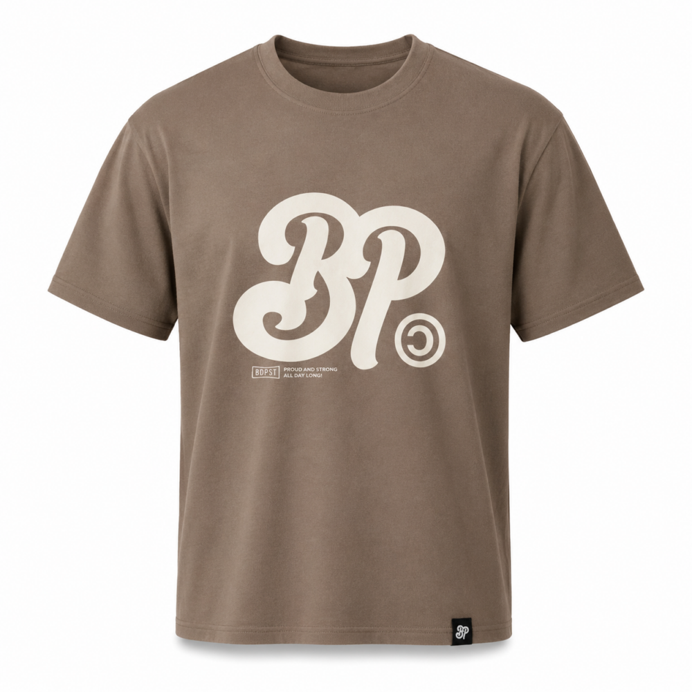BP Clothing Classic Front Logo Tee Mocha