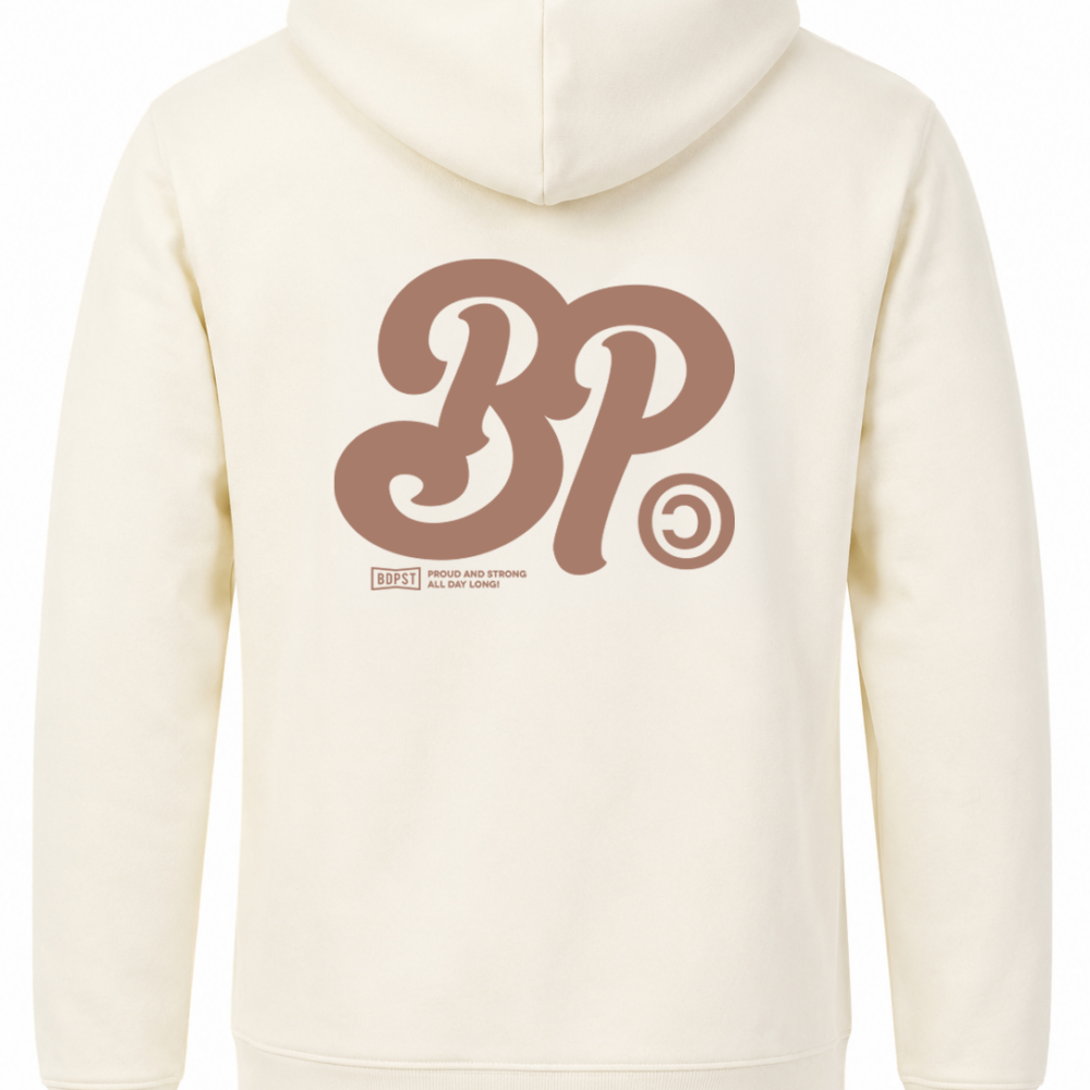BP Clothing Classic Back Logo Hoodie Natural