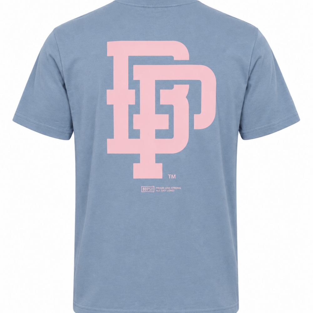 BP Clothing Collage Logo Tee Mineral Blue