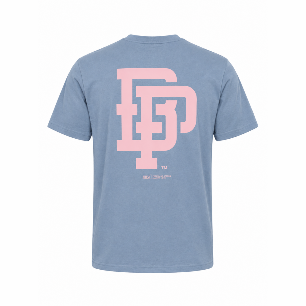 BP Clothing Collage Logo Tee Mineral Blue