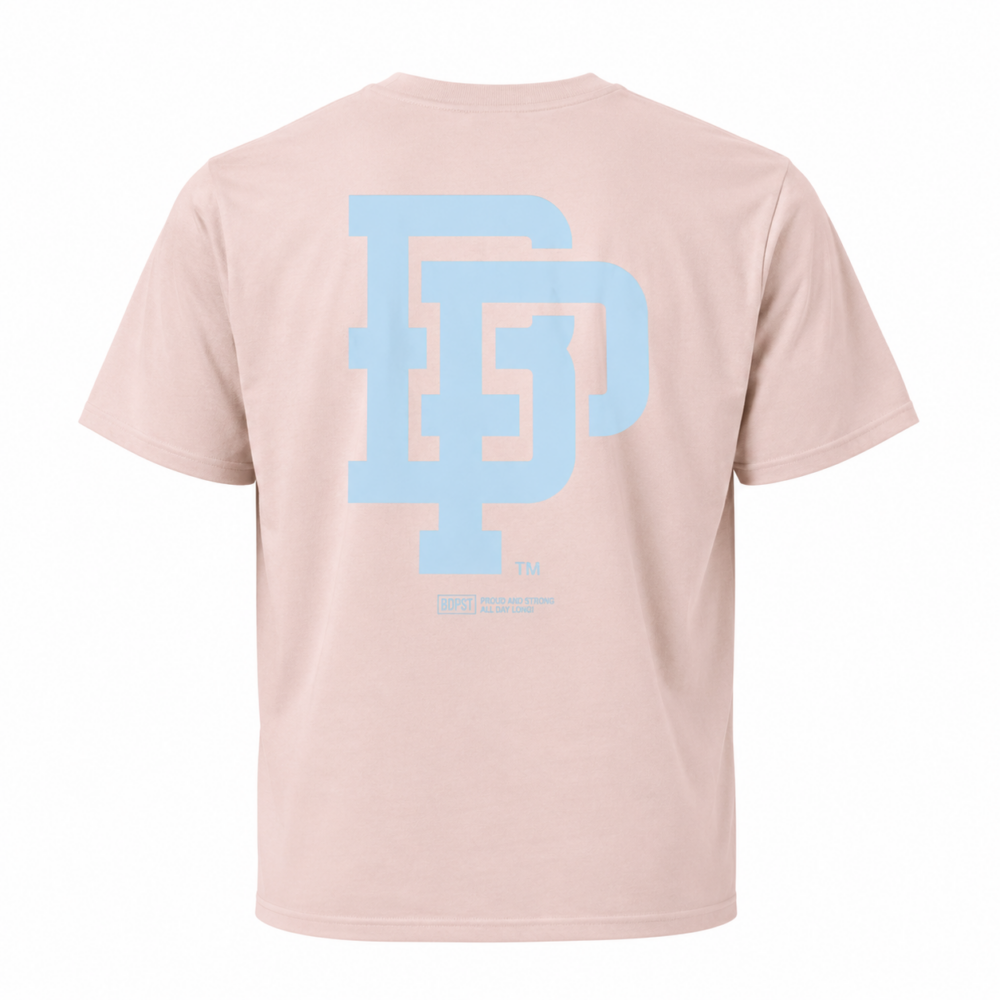 BP Clothing Collage Logo Tee Powder Rose