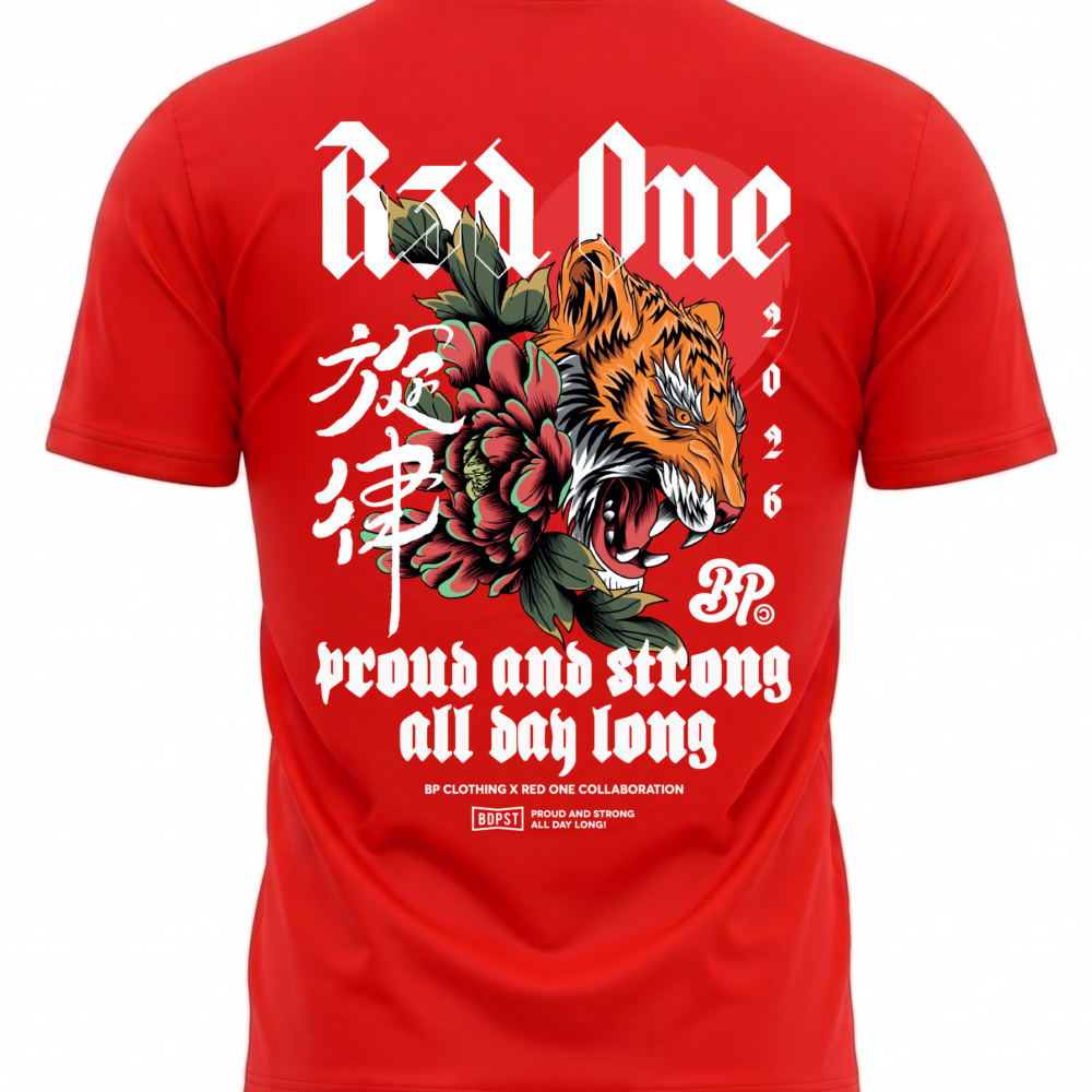 BP Clothing X Red1 Dragon Tee Red