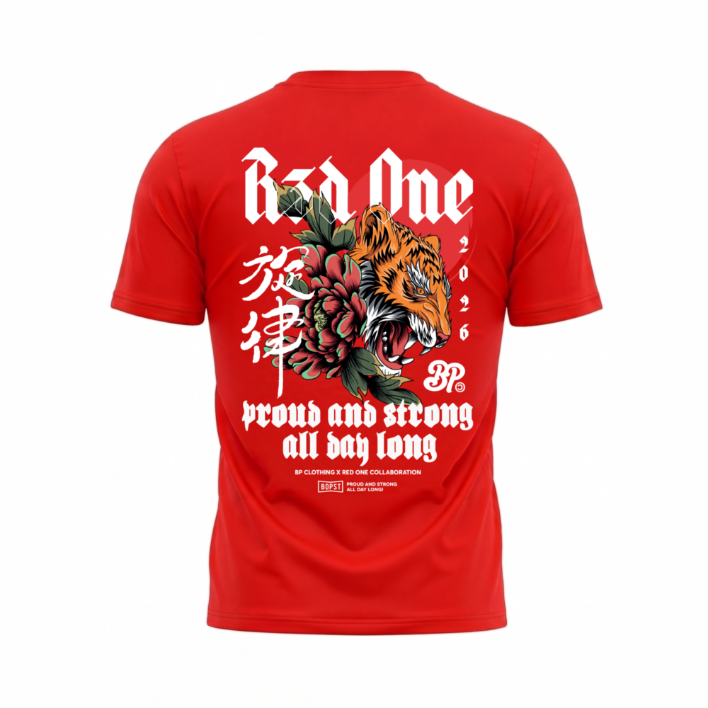 BP Clothing X R3D ONE Tiger Tee Red
