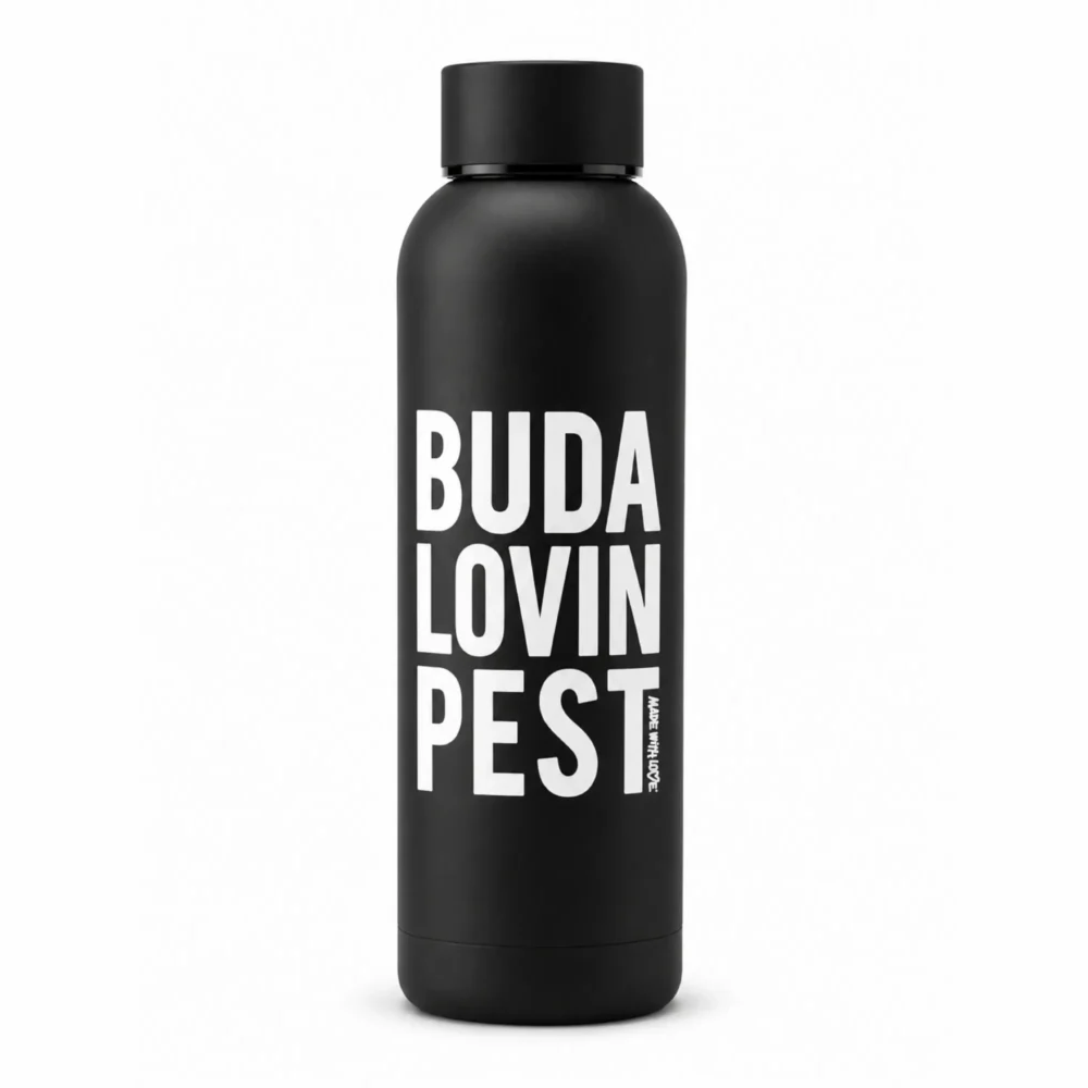 BP Clothing Water Bottle Buda Lovin Pest Black