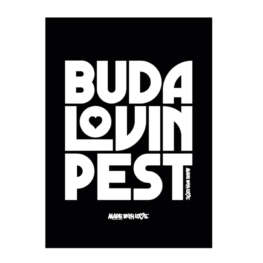 BP Clothing Fridge Magnet Buda Lovin Pest Black