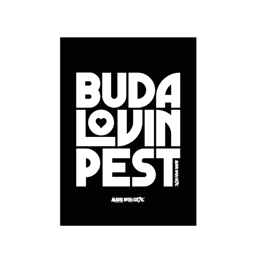 BP Clothing Fridge Magnet Buda Lovin Pest Black