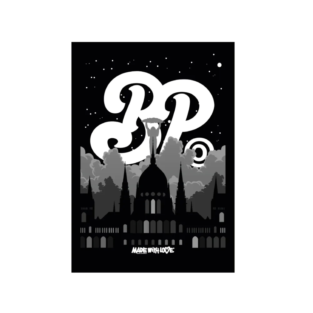BP Clothing Fridge Magnet Classic Logo City Black