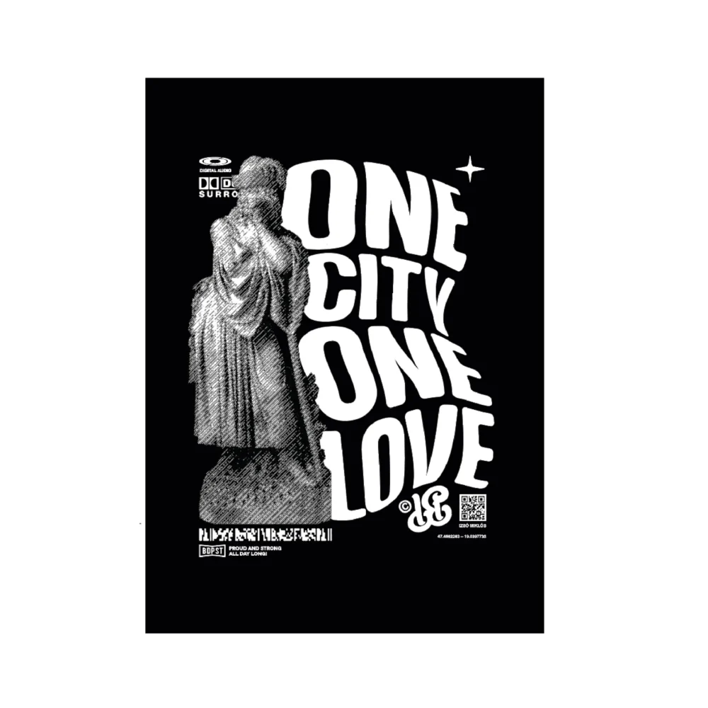 BP Clothing Fridge Magnet One City One Love Black
