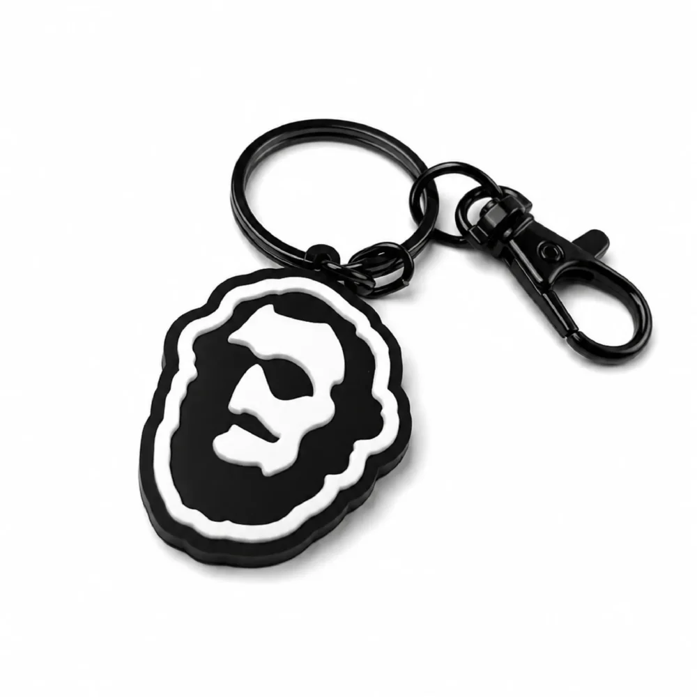 BP Clothing Keychain Head Black