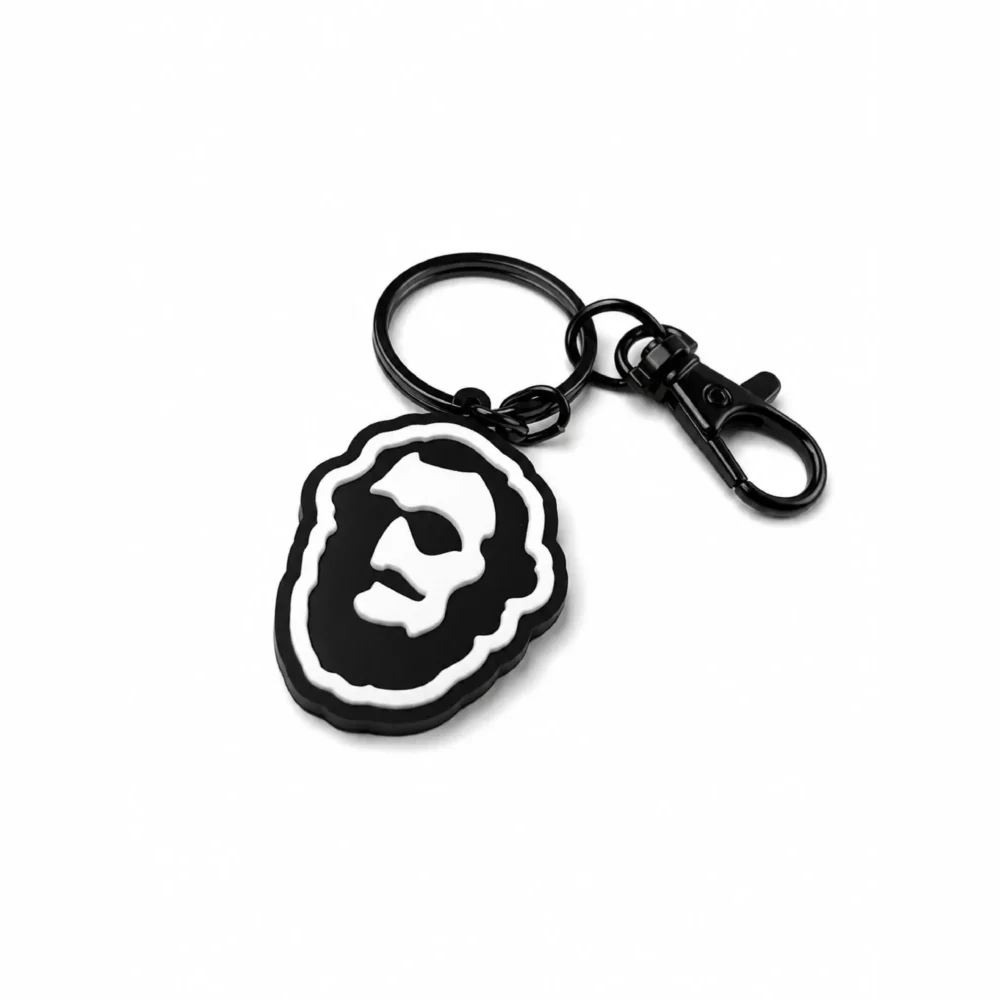 BP Clothing Keychain Head Black
