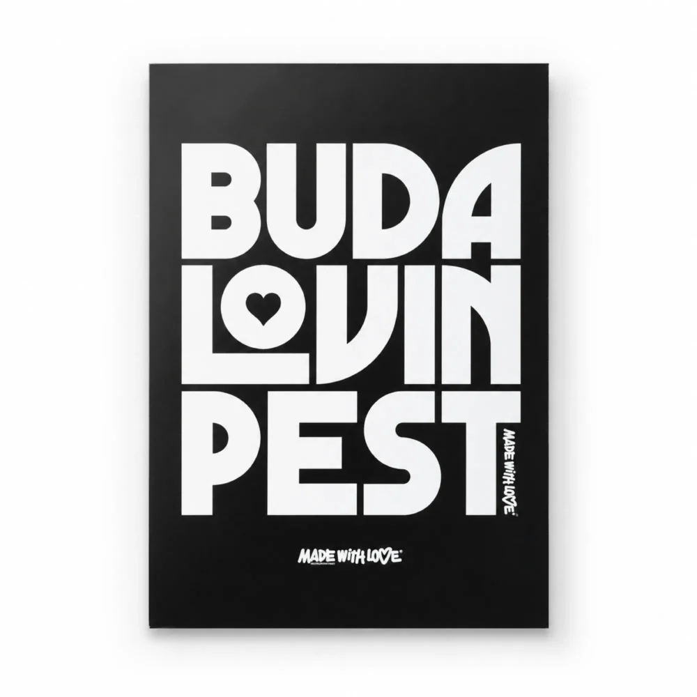 BP Clothing Postcard Buda Lovin Pest Black