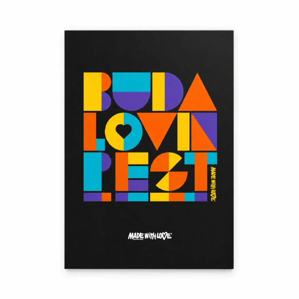 BP Clothing Postcard Buda Lovin Pest Multicolor