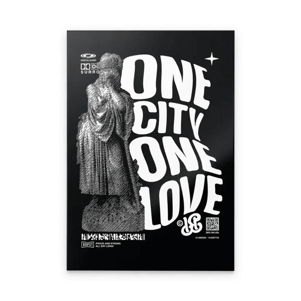 BP Clothing Postcard One City One Love Black