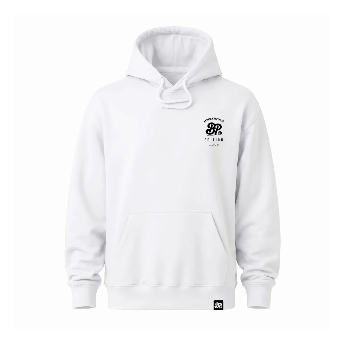 BP Clothing X Macskafogó Beware Of The Dog Hoodie White – másik oldal