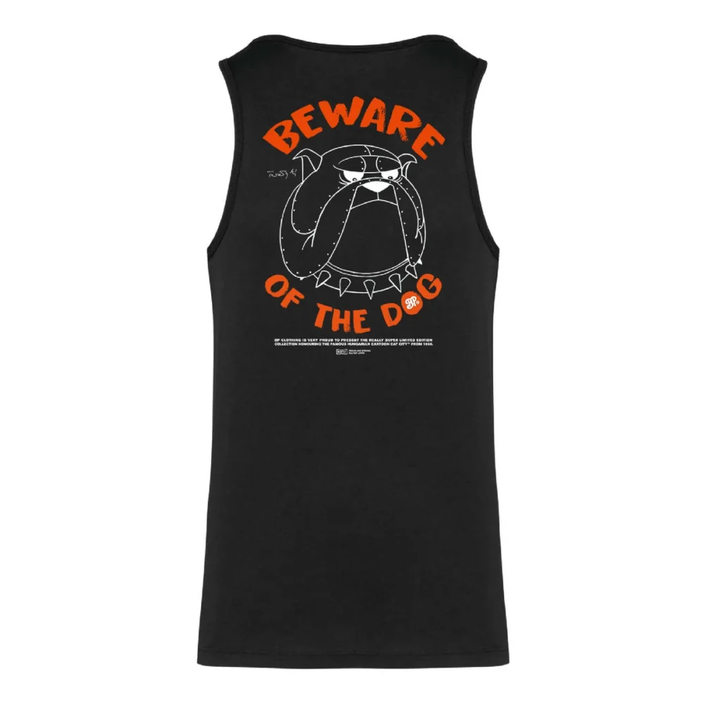BP Clothing X Macskafogó Beaware Of The Dog Tank Black