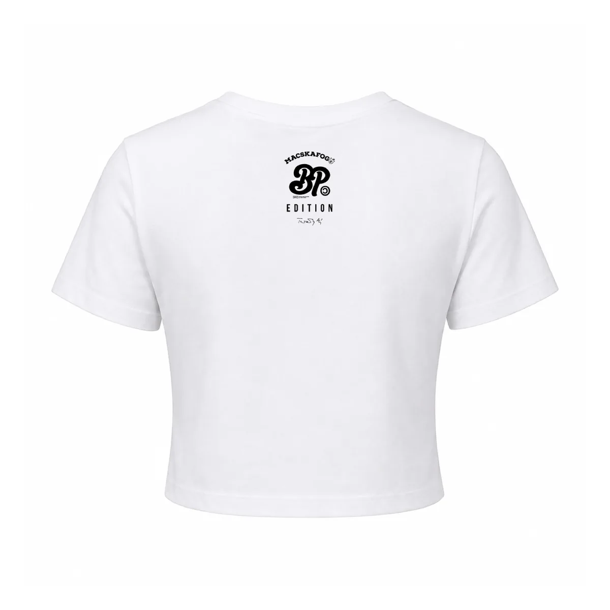 BP Clothing X Macskafogó Cookie Women Crop Top White – másik oldal