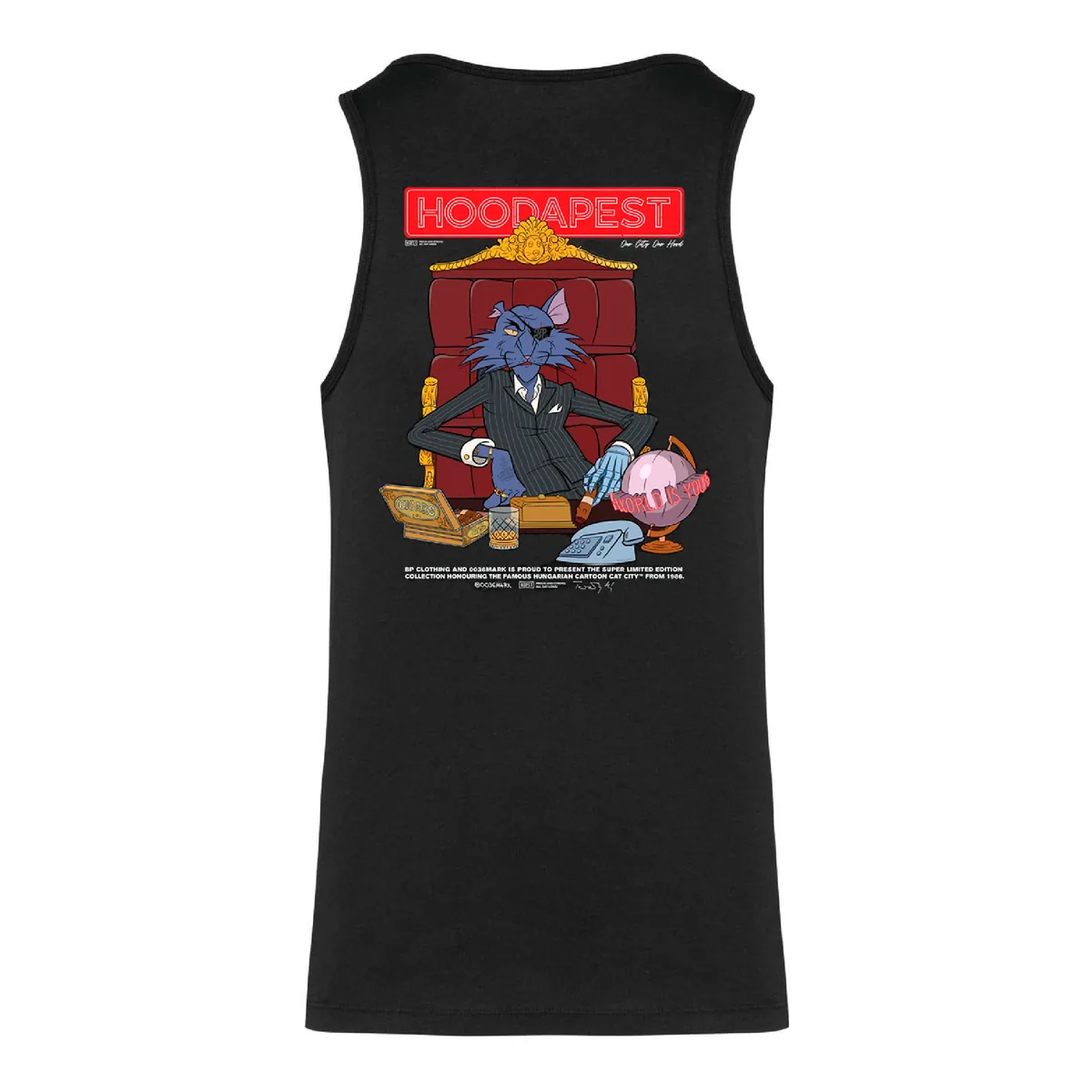 BP Clothing x Macskafogó Mr Scarface Teufel Tank Black