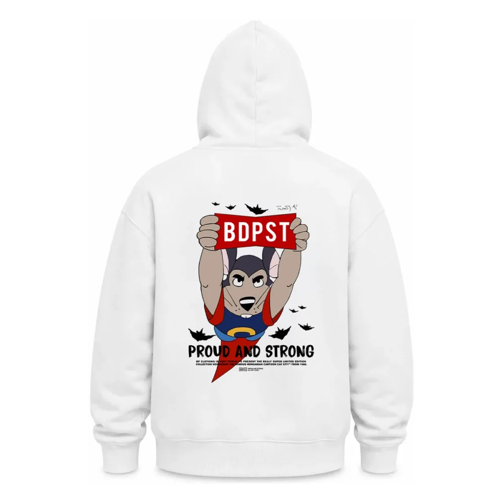 BP Clothing X Macskafogó Supergrabo Hoodie White