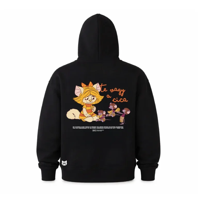 BP Clothing X Macskafogó 40. Cathy Kid Hoodie Black