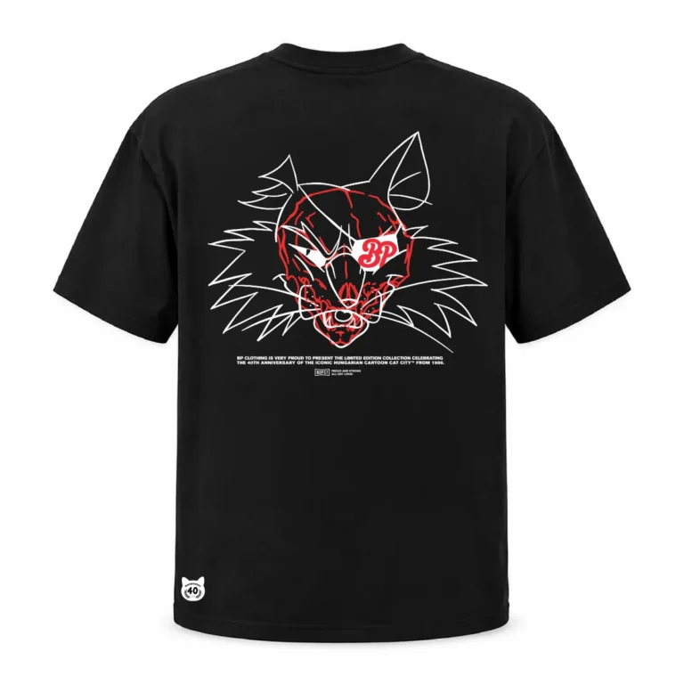 BP Clothing X Macskafogó 40. Mr. Teufel Skeleton Tee Black